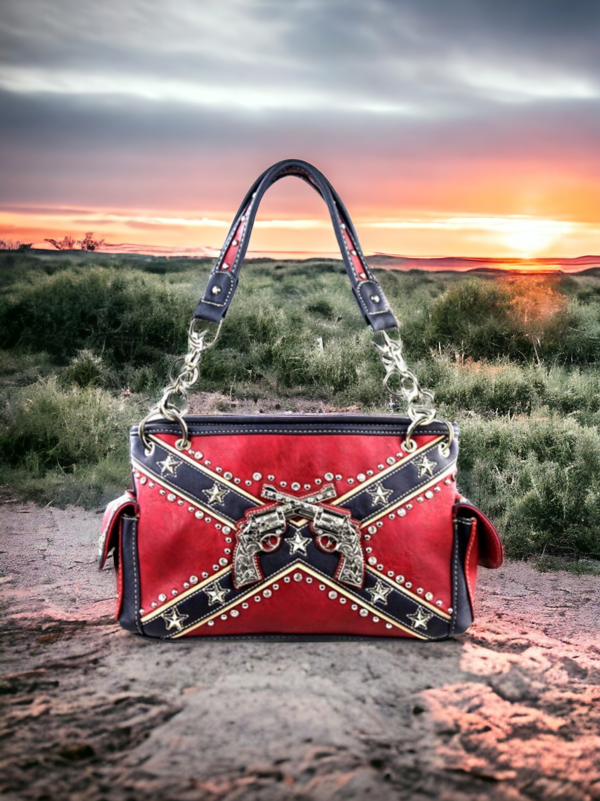 Battle Flag Ladies Purse / Satchel