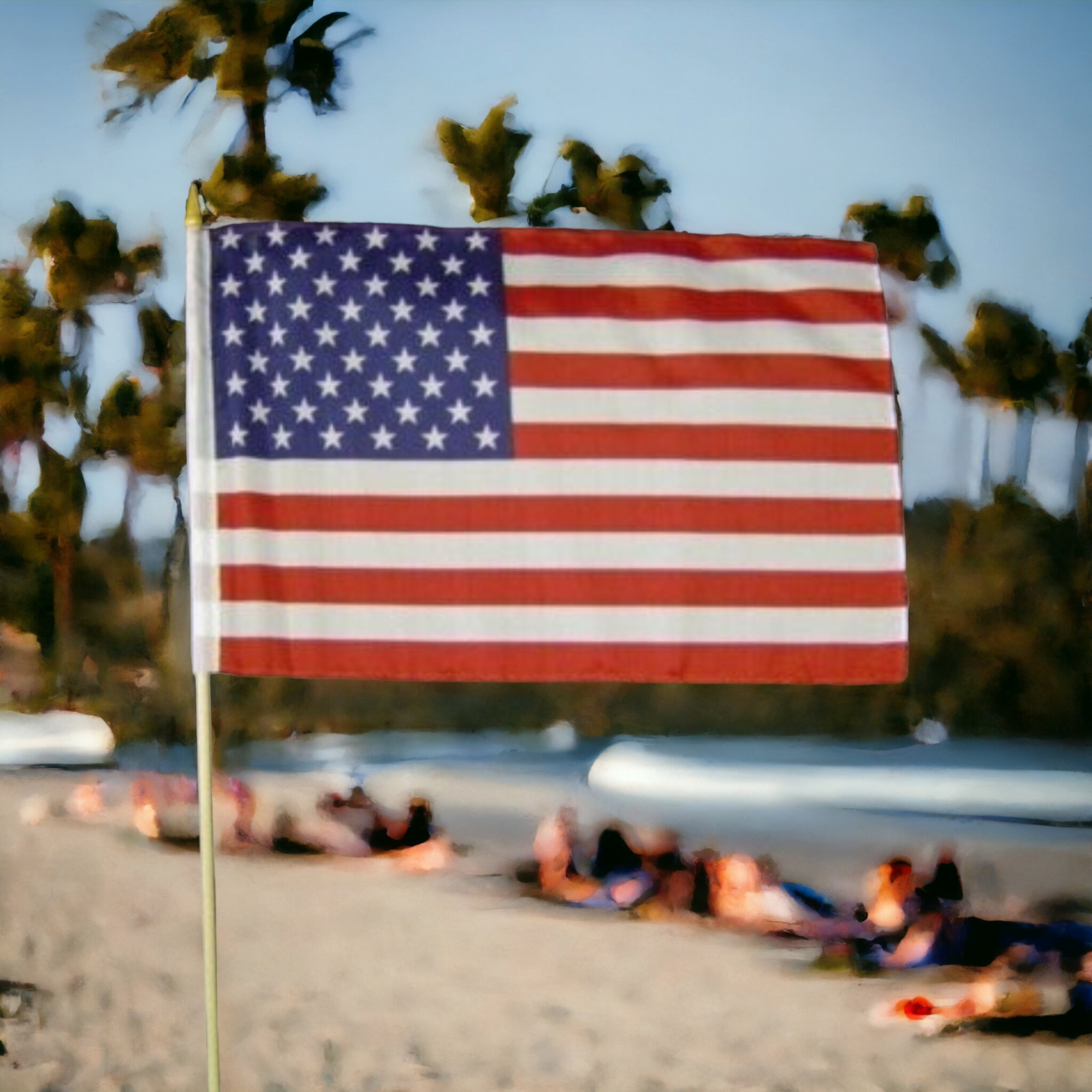 US Gravesite Stick Flag